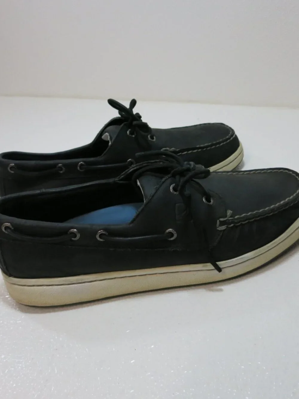 Sperry Top-Sider Drak Gray Nubuck Leather Men's Footwear Casual Deck Shoes 11 M